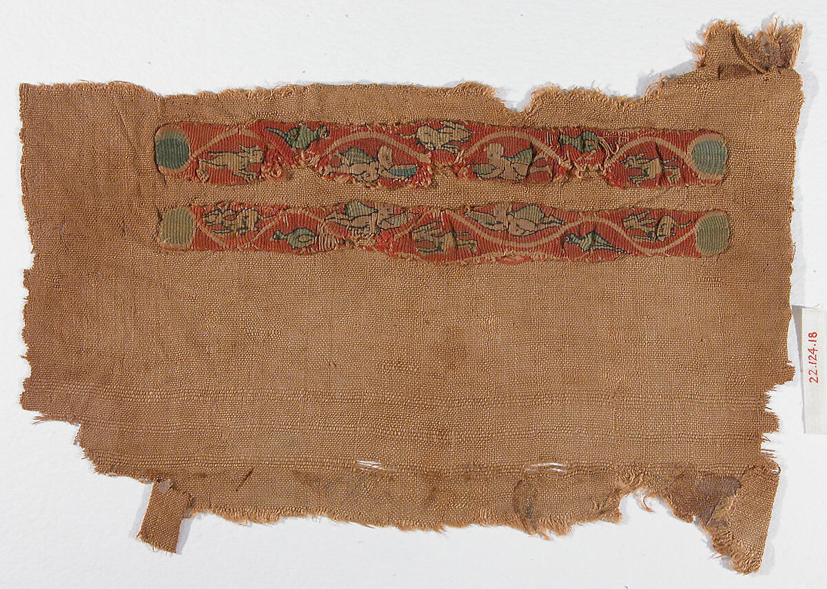 Textile Fragment, Linen, wool 