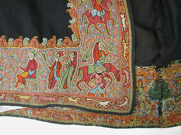 Embroidered Coat, Wool, silk; twill weave, embroidered