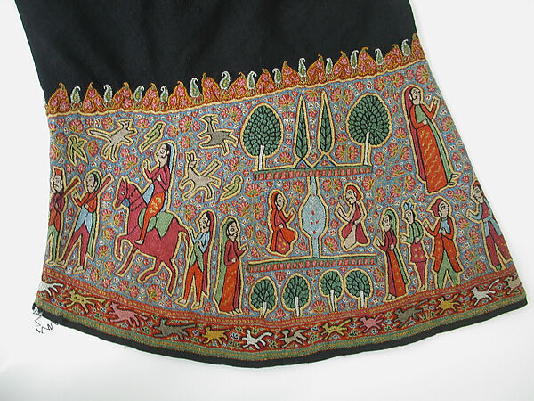 Embroidered Coat, Wool, silk; twill weave, embroidered