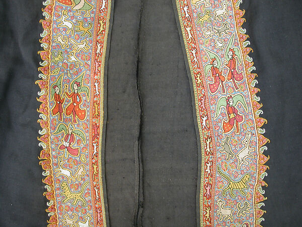 Embroidered Coat, Wool, silk; twill weave, embroidered