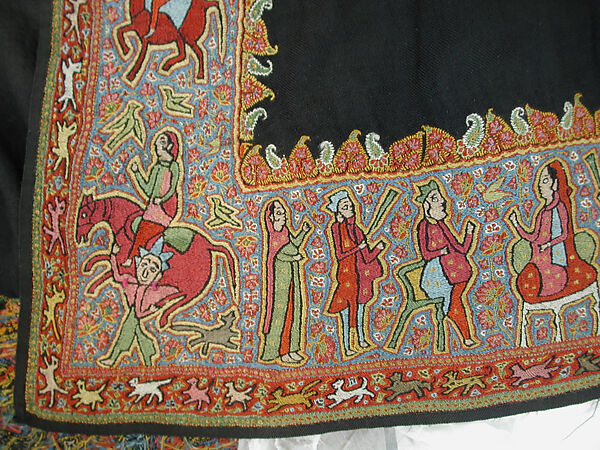 Embroidered Coat, Wool, silk; twill weave, embroidered