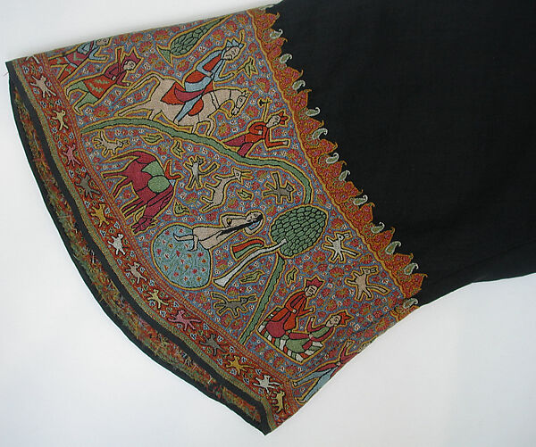 Embroidered Coat, Wool, silk; twill weave, embroidered