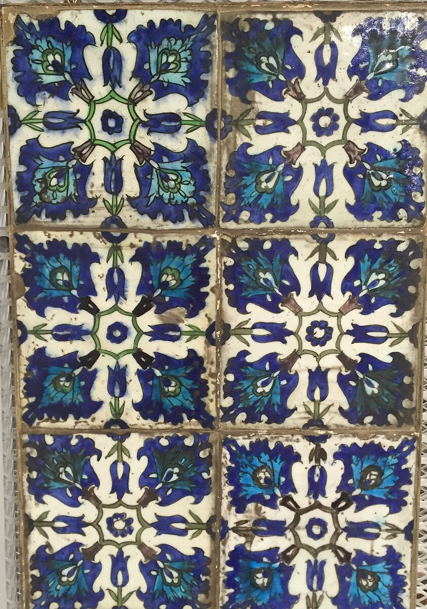 Tile Panel, Stonepaste; underglaze painted 