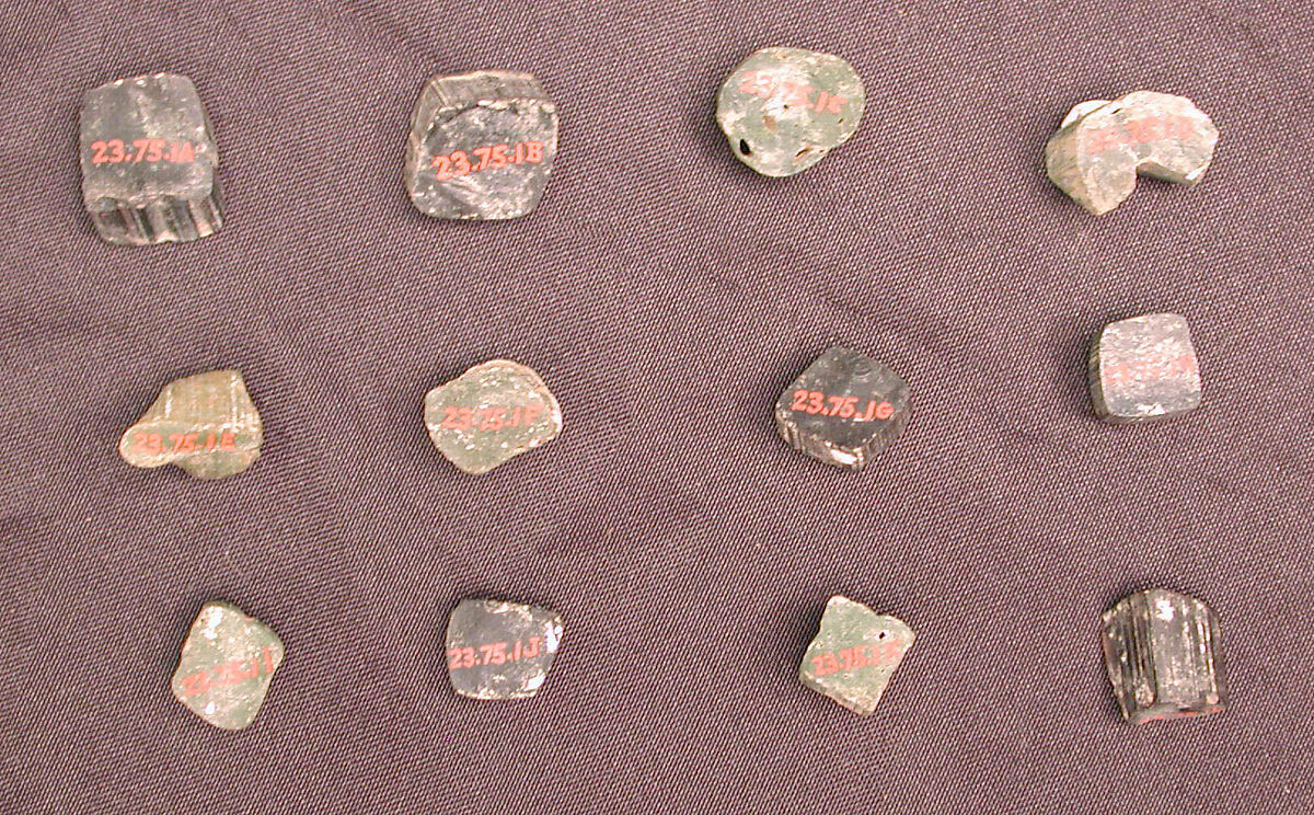 Mosaic Tesserae, Glass, green and blue