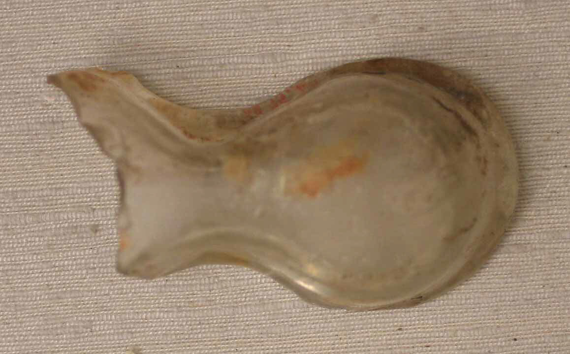 Shaped Inlay Pieces, Glass; mold blown and tooled