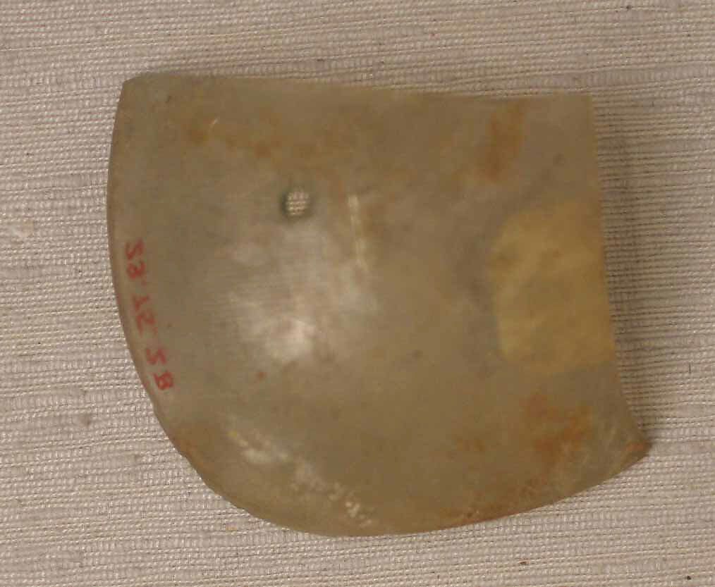 Shaped Inlay Pieces, Glass; mold blown and tooled