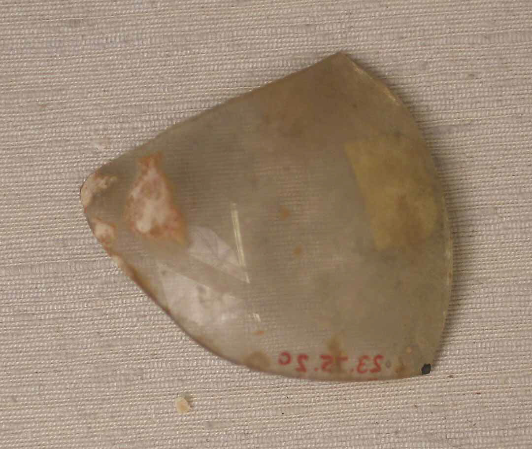 Shaped Inlay Pieces, Glass; mold blown and tooled