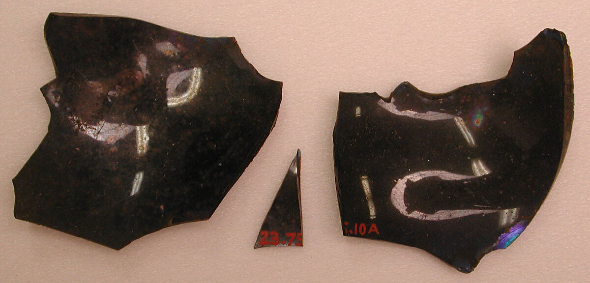 Fragments of a Bottle, Glass; free-blown, undecorated