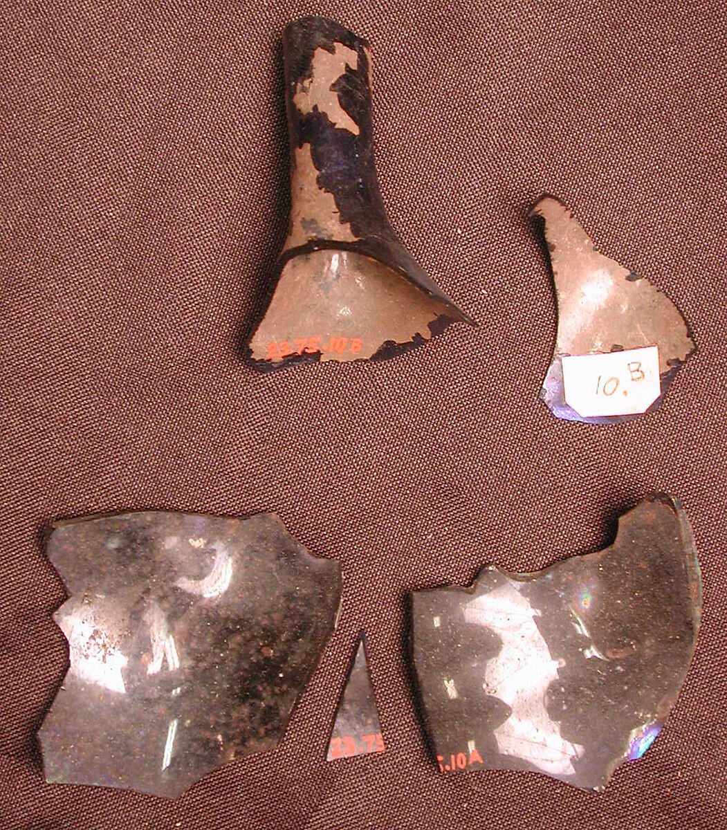 Fragments of a Bottle, Glass; free-blown, undecorated 