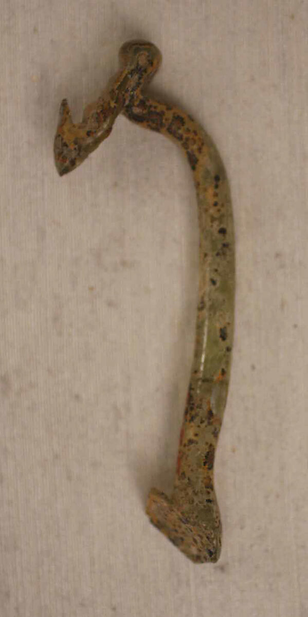 Two Fragments of Handles, Glass; applied