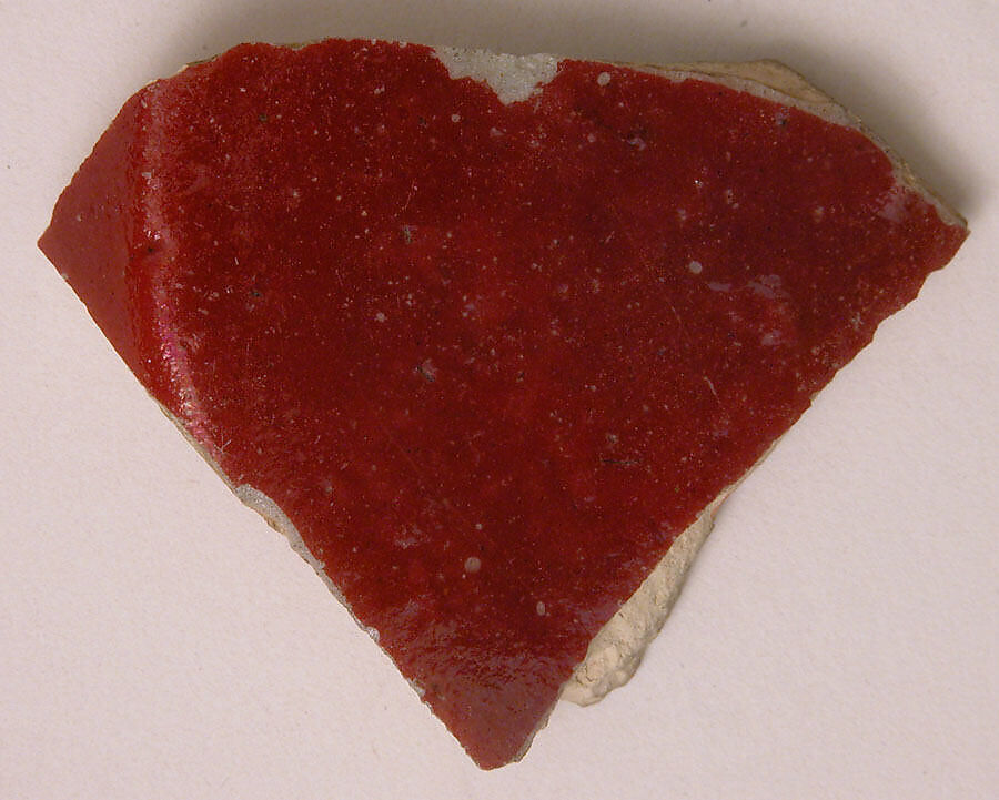 Fragments of Luster Ceramics in One or Two Colors, Earthenware; luster-painted