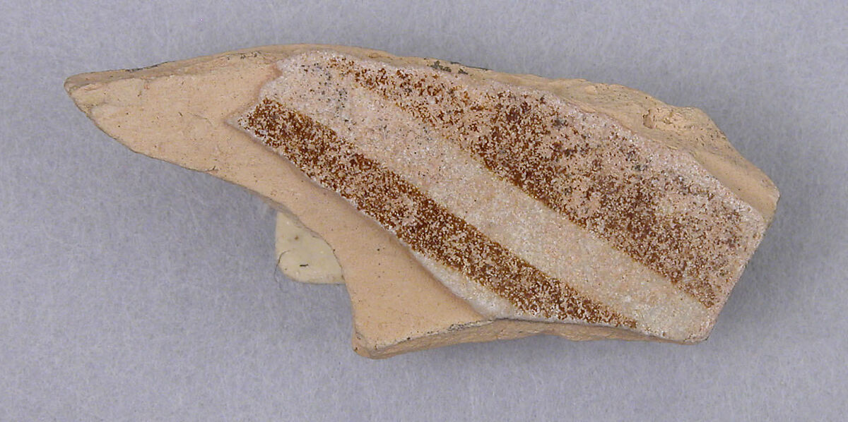 Fragments of Luster Ceramics in One or Two Colors, Earthenware; luster-painted