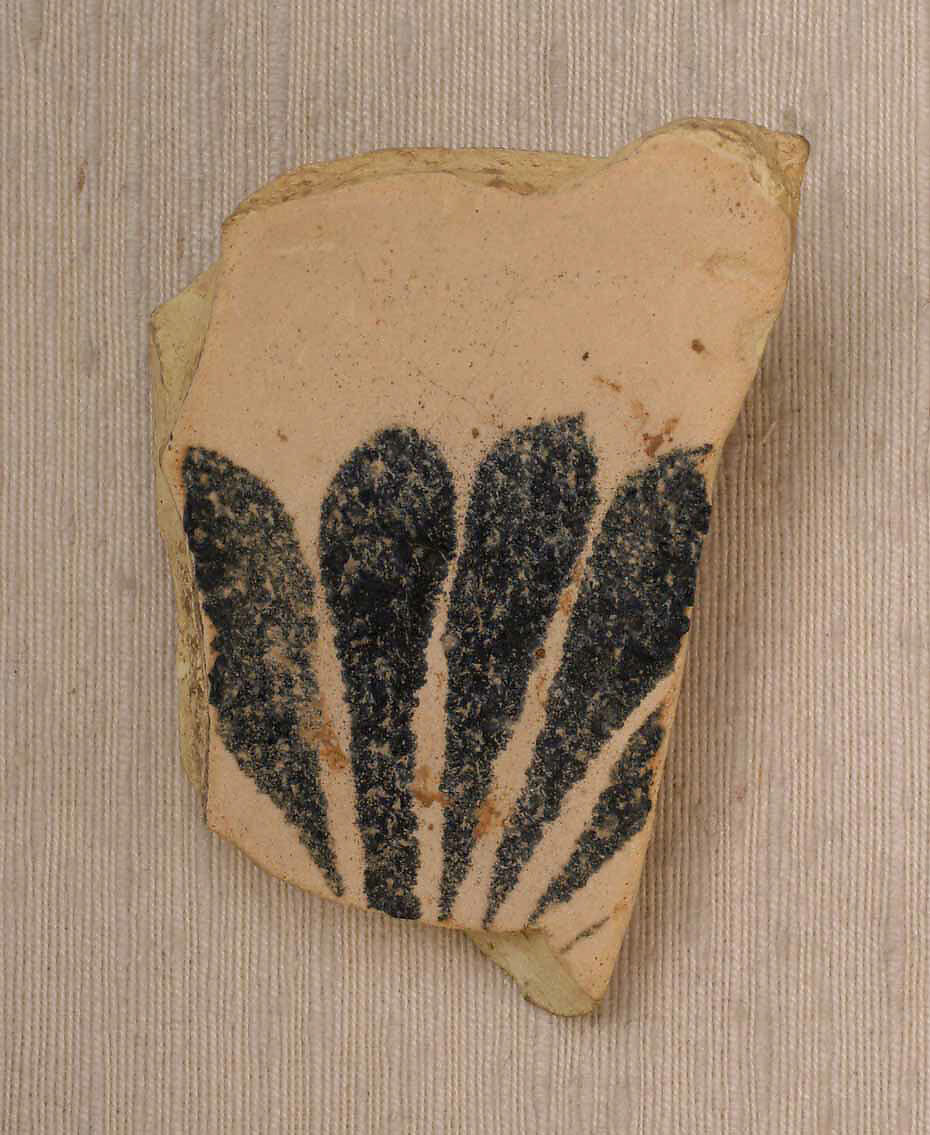 Fragments of Ceramics Painted on Opacified Glaze, Earthenware; painted on opaque white (tin) glaze