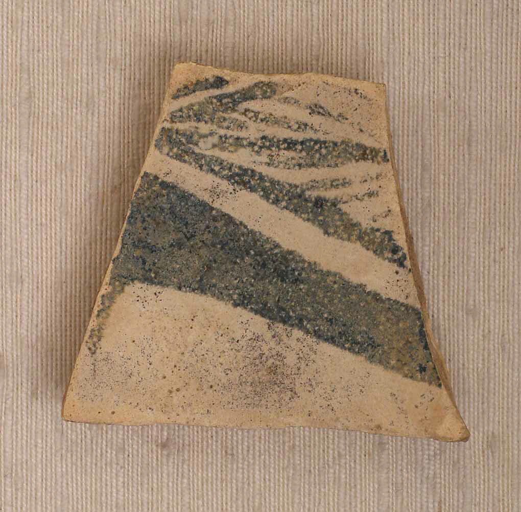 Fragments of Ceramics Painted on Opacified Glaze, Earthenware; painted on opaque white (tin) glaze