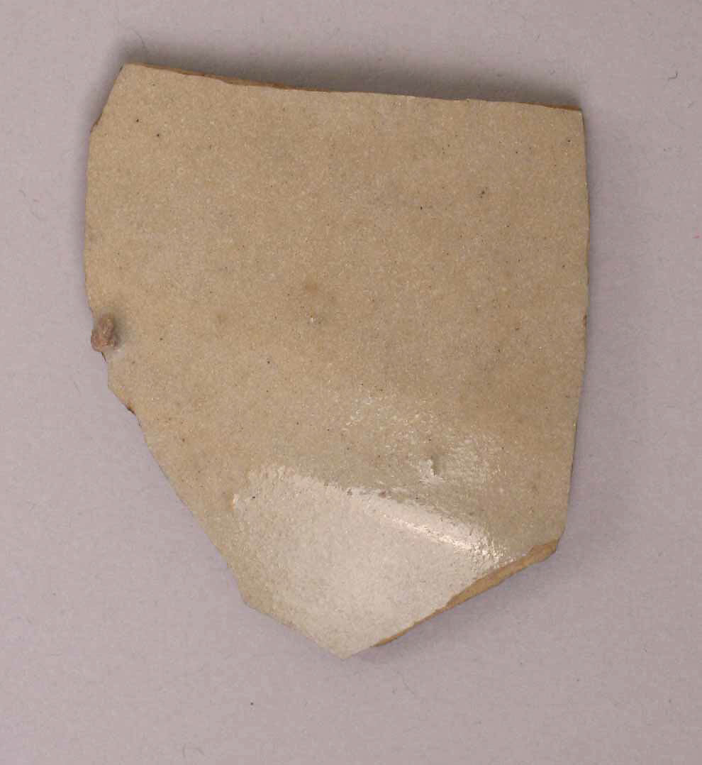 Glazed Ceramic Fragments: Splashed, Opacified White, and Green Glazed, Earthenware; glazed 