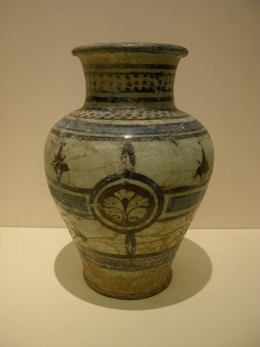 Jar, Stonepaste; polychrome painted under transparent glaze