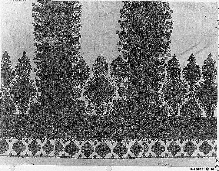 Hanging, Cotton, silk; embroidered 