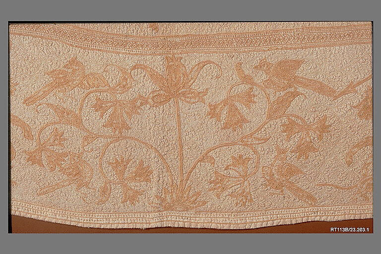 Cope, Cotton; embroidered in tasar or muga silk