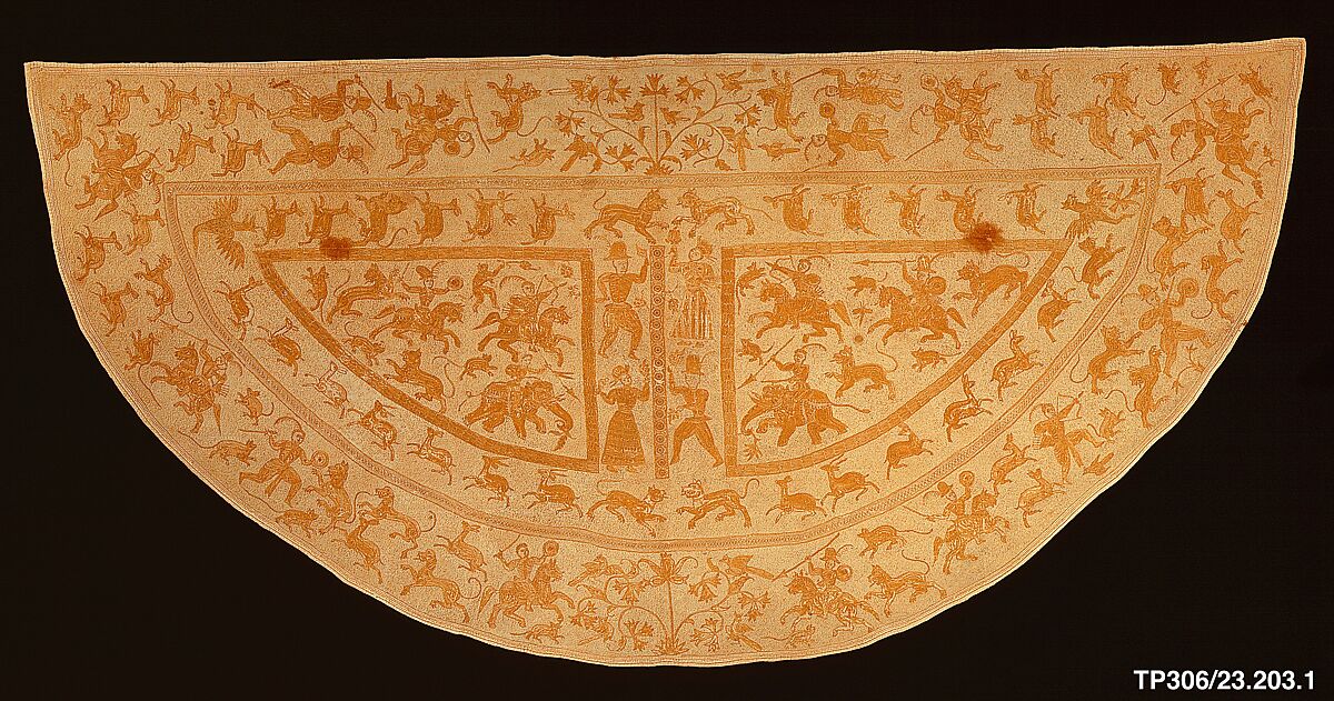 Cope, Cotton; embroidered in tasar or muga silk