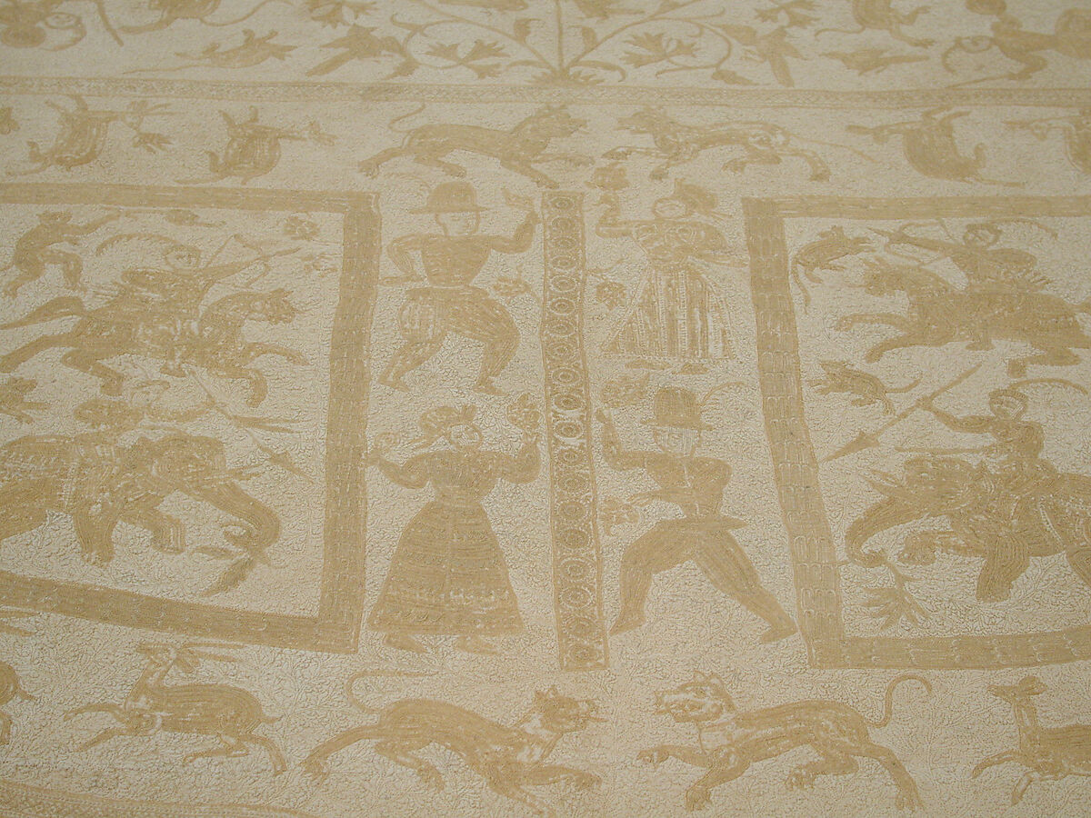 Cope, Cotton; embroidered in tasar or muga silk