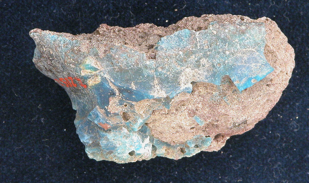 Fragment, Earthenware; glazed 