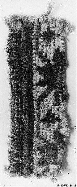 Carpet Fragment, Wool; symmetrically knotted pile 