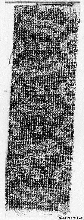 Carpet Fragment, Wool; asymmetrically knotted pile 