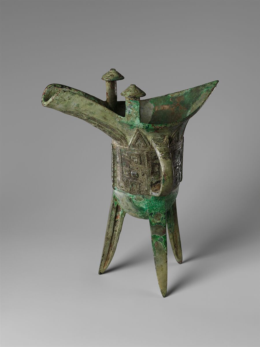 Wine warmer (Jue), Bronze, China 