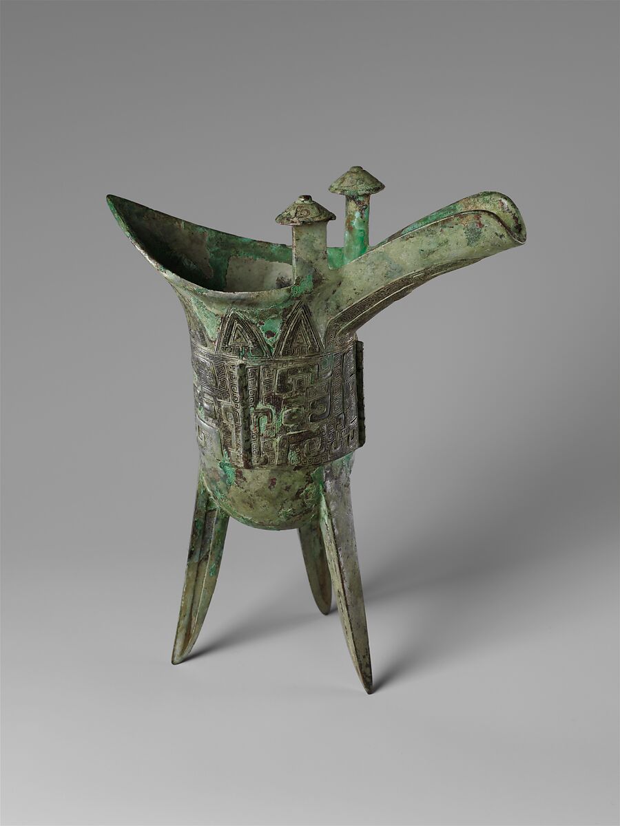 Wine warmer (Jue), Bronze, China