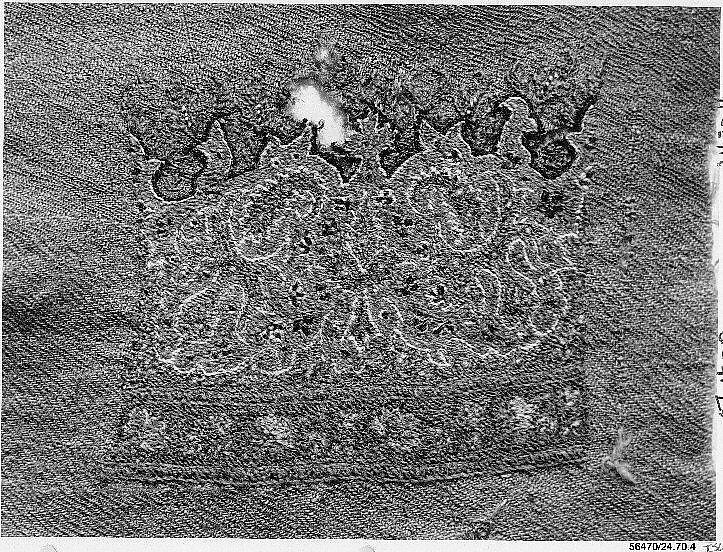 Shawl Sample, Wool; embroidered 
