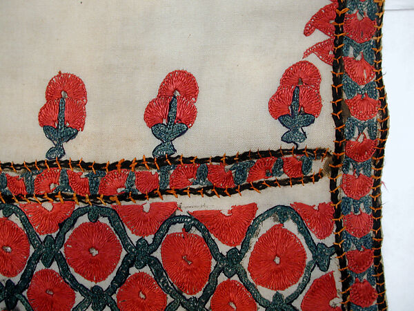 Hanging, Cotton; embroidered