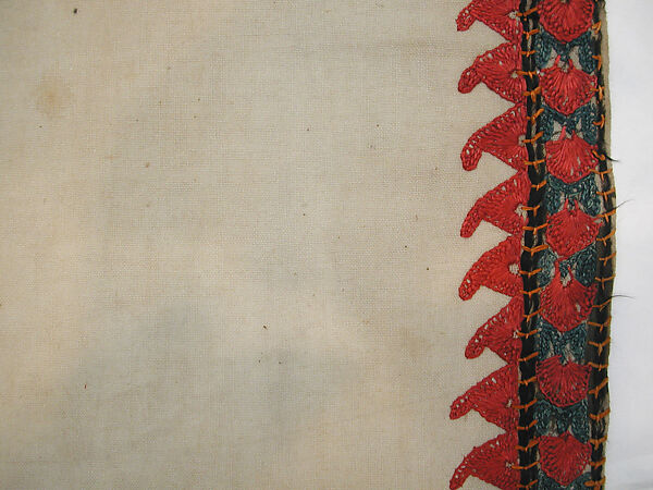 Hanging, Cotton; embroidered
