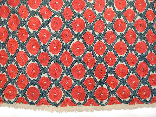 Hanging, Cotton; embroidered