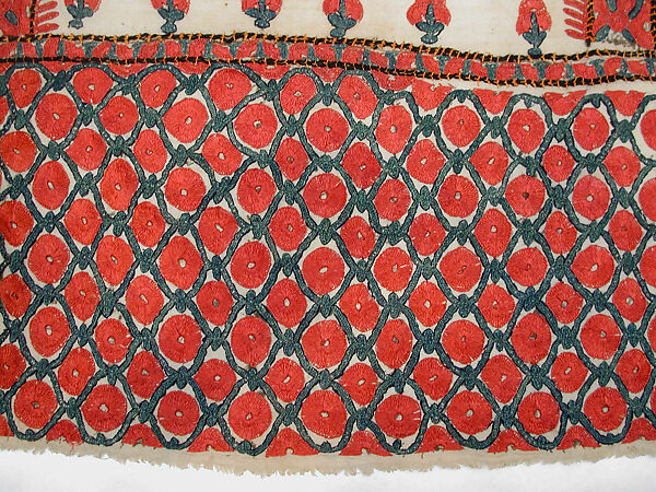 Hanging, Cotton; embroidered