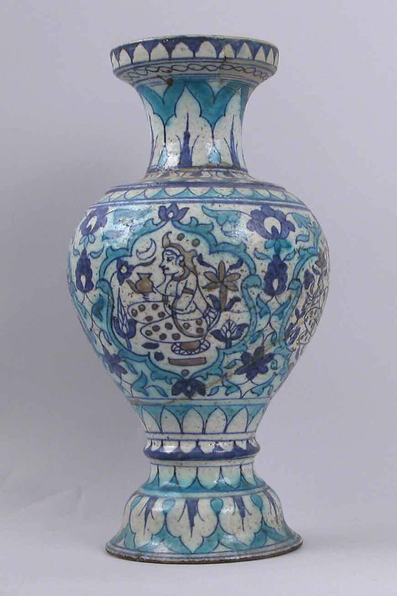 Vase, Earthenware; glazed 