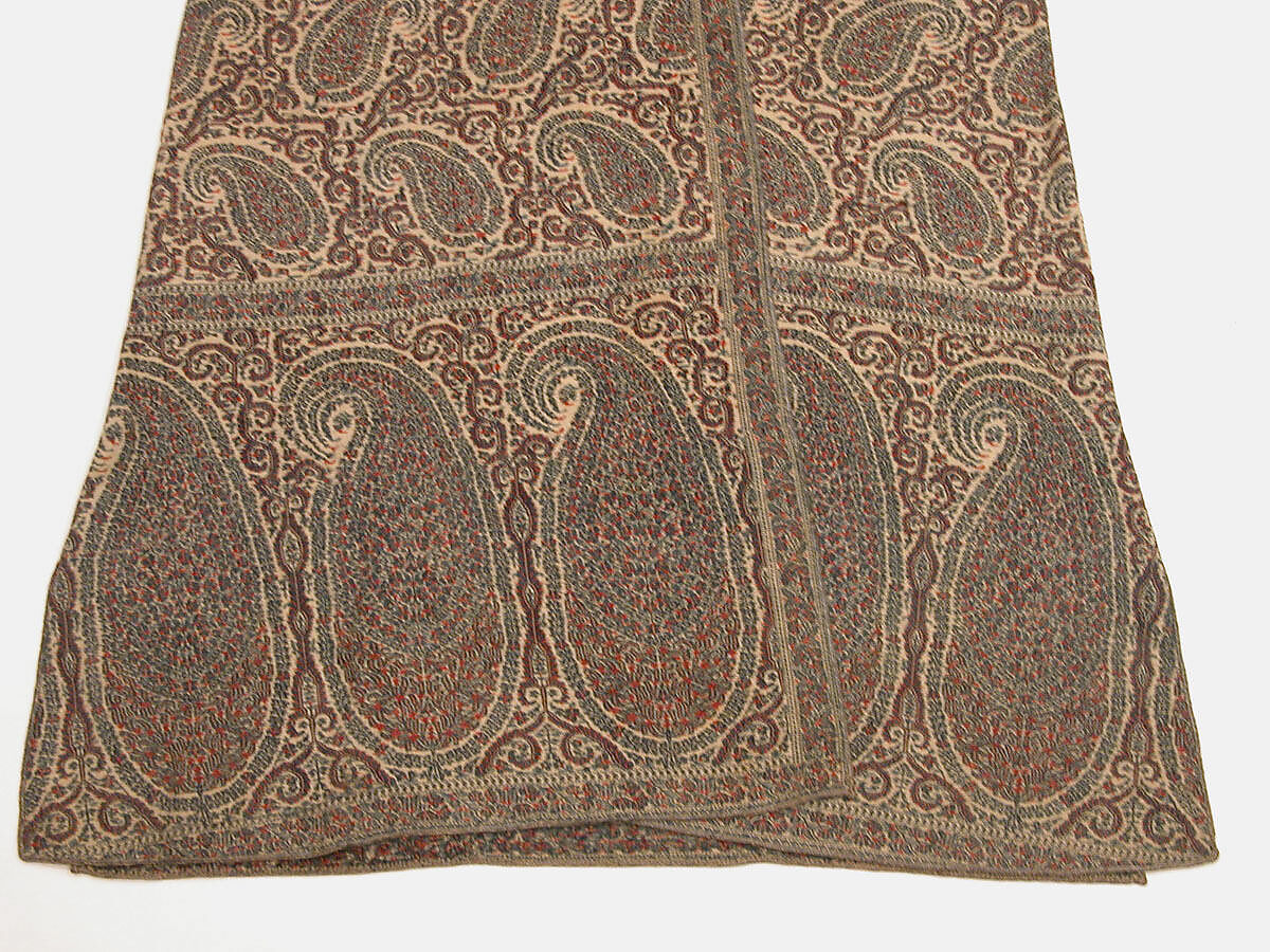 Man's Coat (Choga), Wool, metal wrapped thread; double interlocking twill tapestry weave, applied decorative braid