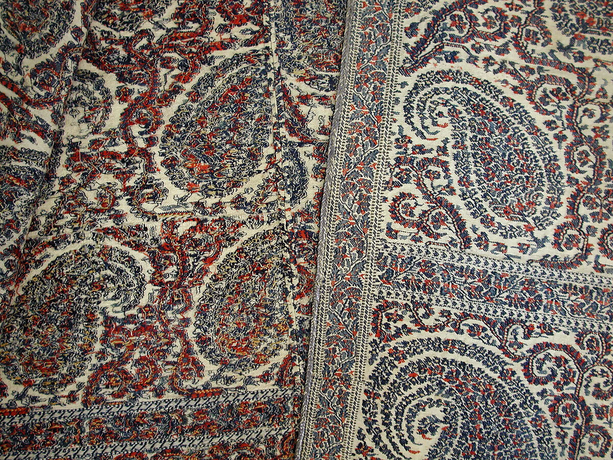 Man's Coat (Choga), Wool, metal wrapped thread; double interlocking twill tapestry weave, applied decorative braid