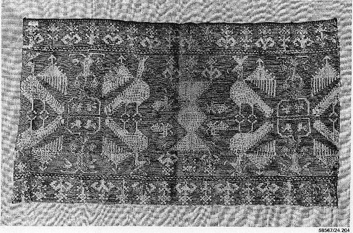 Cover, Silk; embroidered 