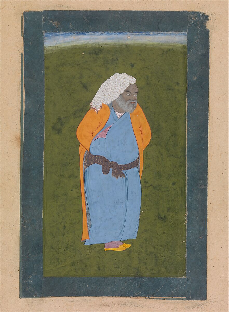 Elderly Man of Isfahan, Opaque water color on paper 