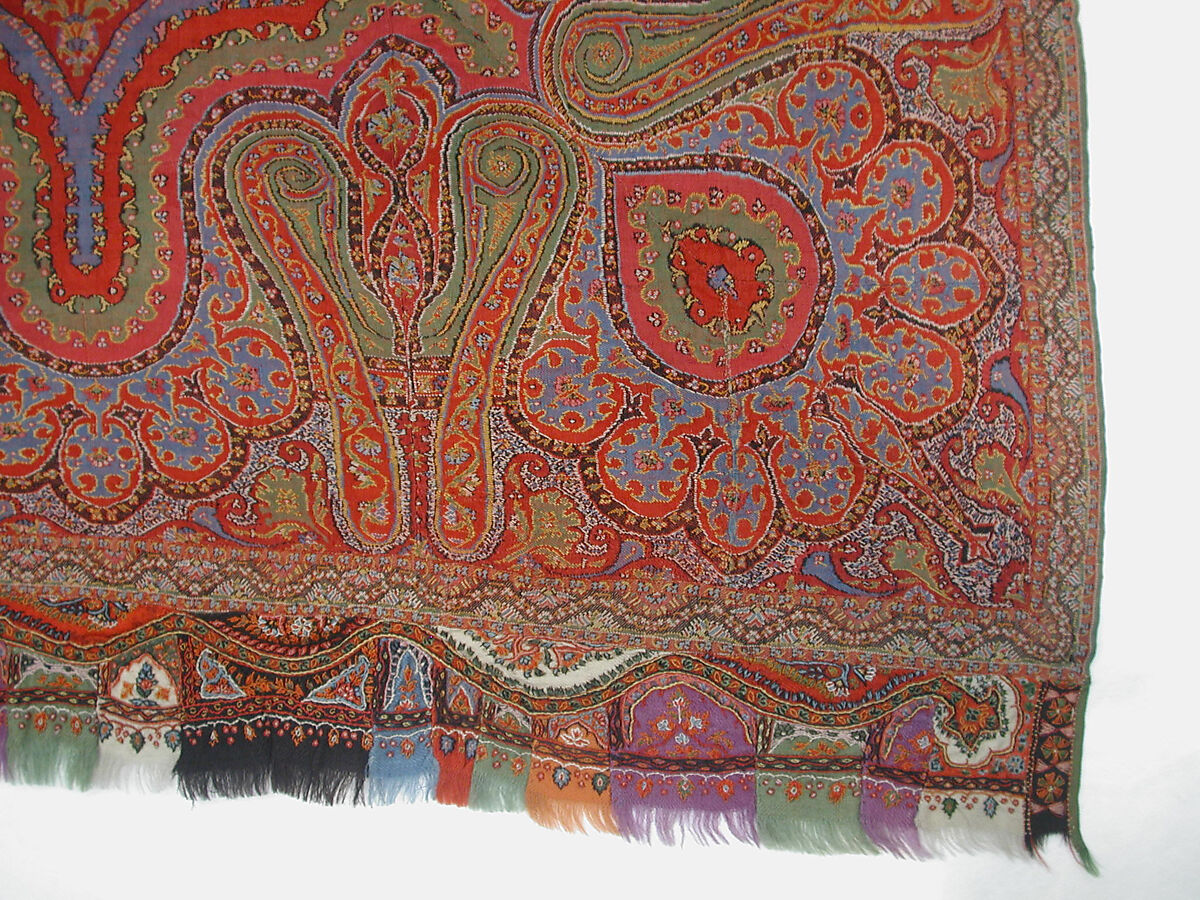 Cover, Wool, silk; embroidered
