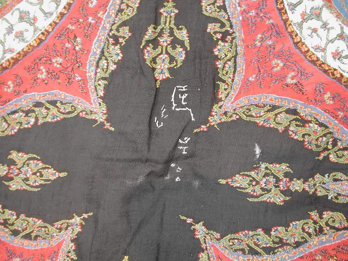 Cover, Wool, silk; embroidered