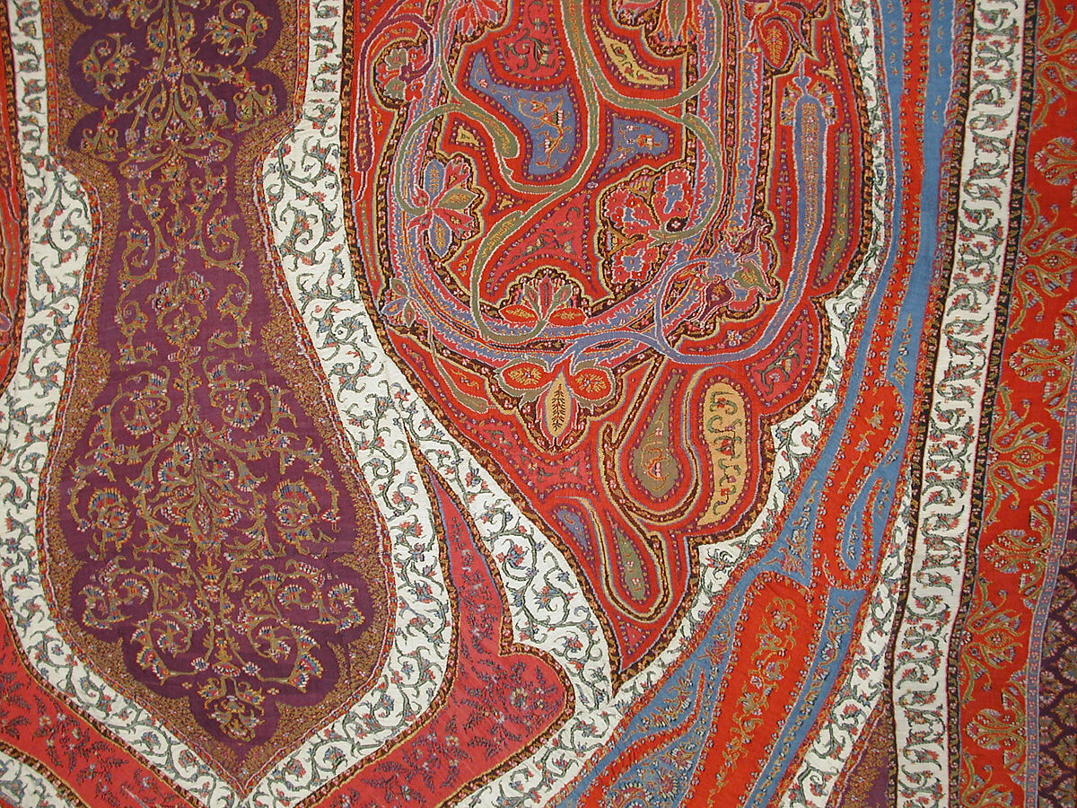 Cover, Wool, silk; embroidered