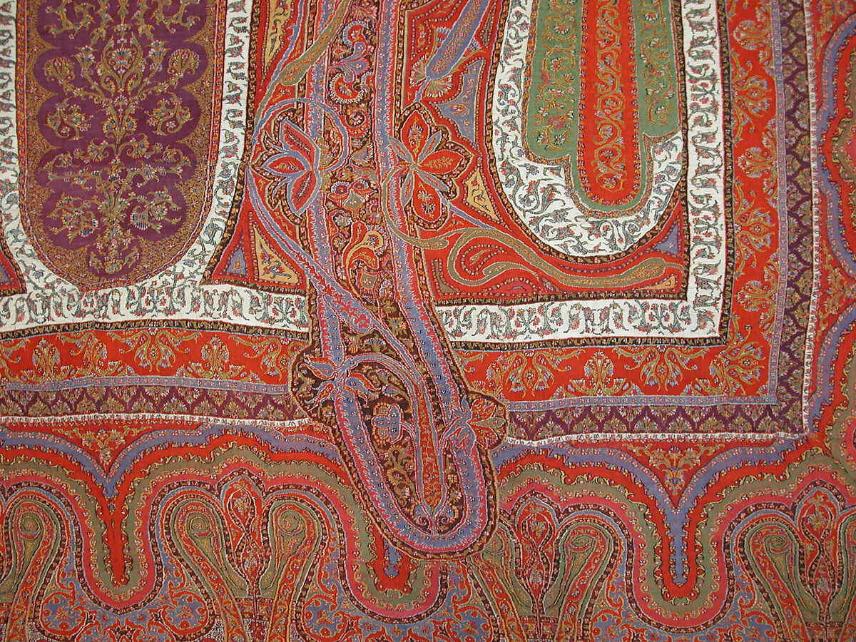 Cover, Wool, silk; embroidered