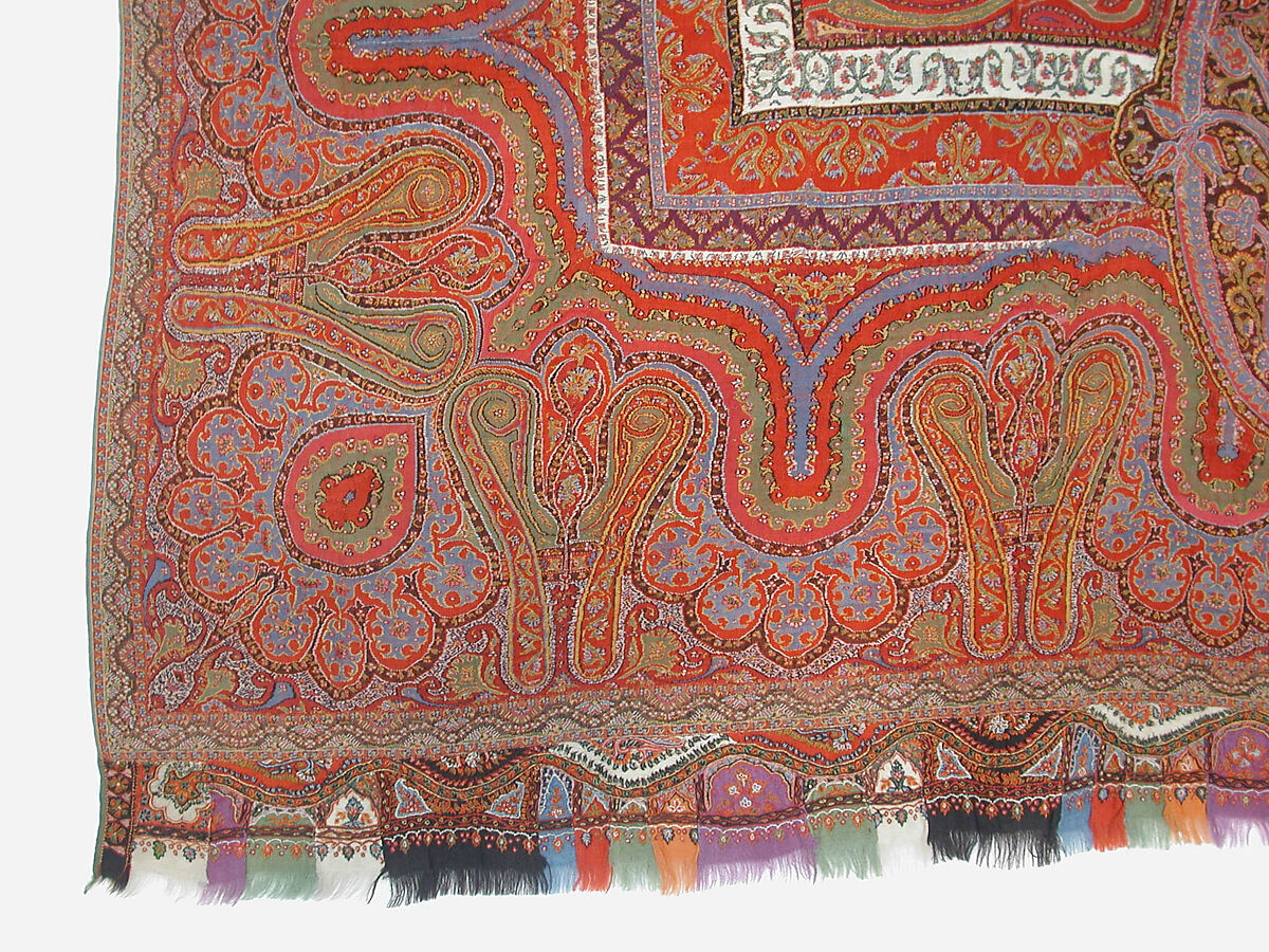 Cover, Wool, silk; embroidered