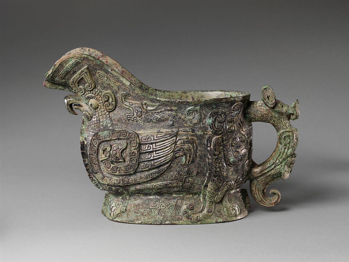 Wine pouring vessel (Gong), Bronze, China (Henan Province, possibly Anyang)