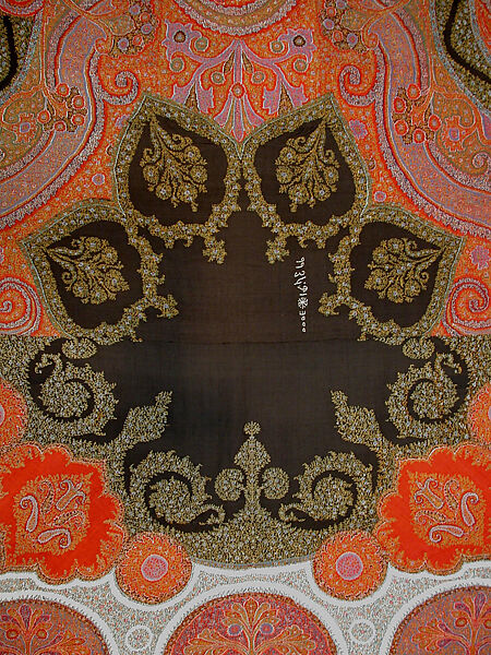 Shawl of Joined Fragments, Wool, silk; double interlocking twill tapestry weave, embroidered, pieced