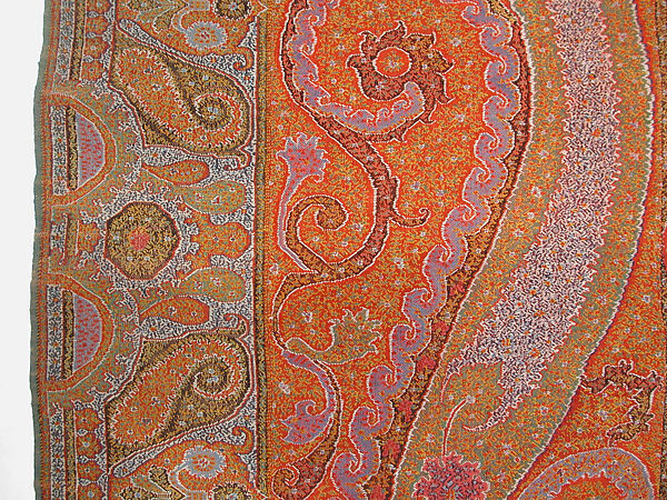 Shawl of Joined Fragments, Wool, silk; double interlocking twill tapestry weave, embroidered, pieced