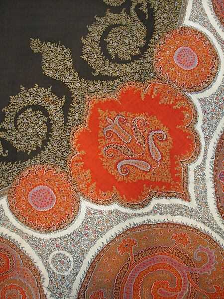 Shawl of Joined Fragments, Wool, silk; double interlocking twill tapestry weave, embroidered, pieced