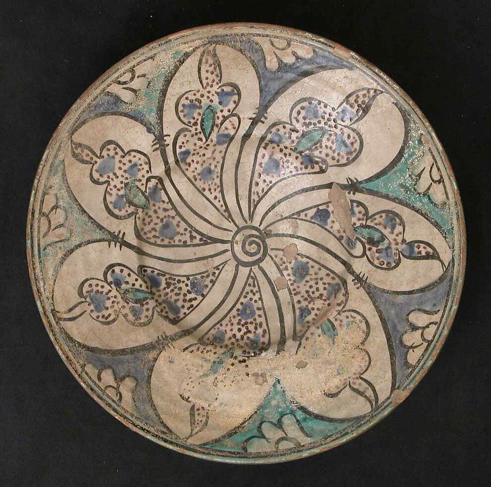 Plate, Earthenware; glazed 
