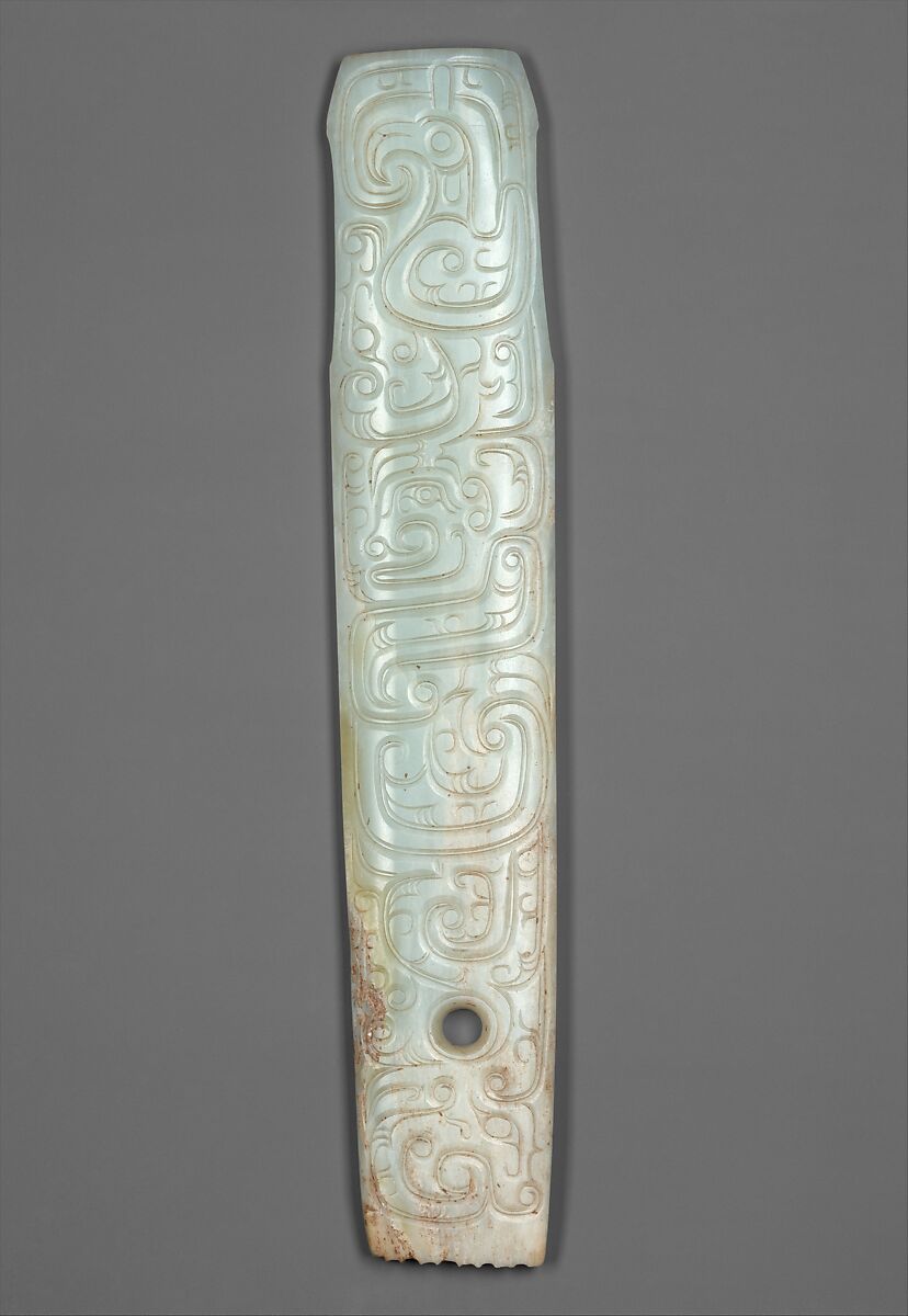Handle-shaped blade, Jade (nephrite), China 